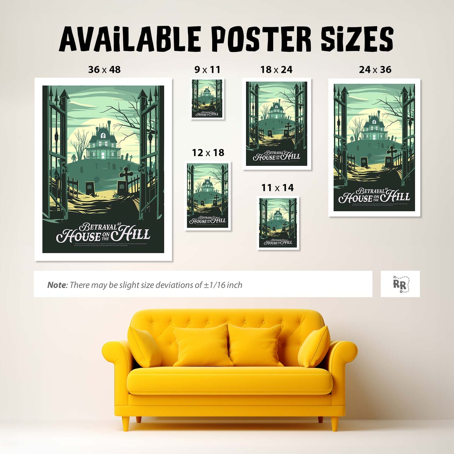 Betrayal at House on the Hill - Unofficial Inspired Matte Poster