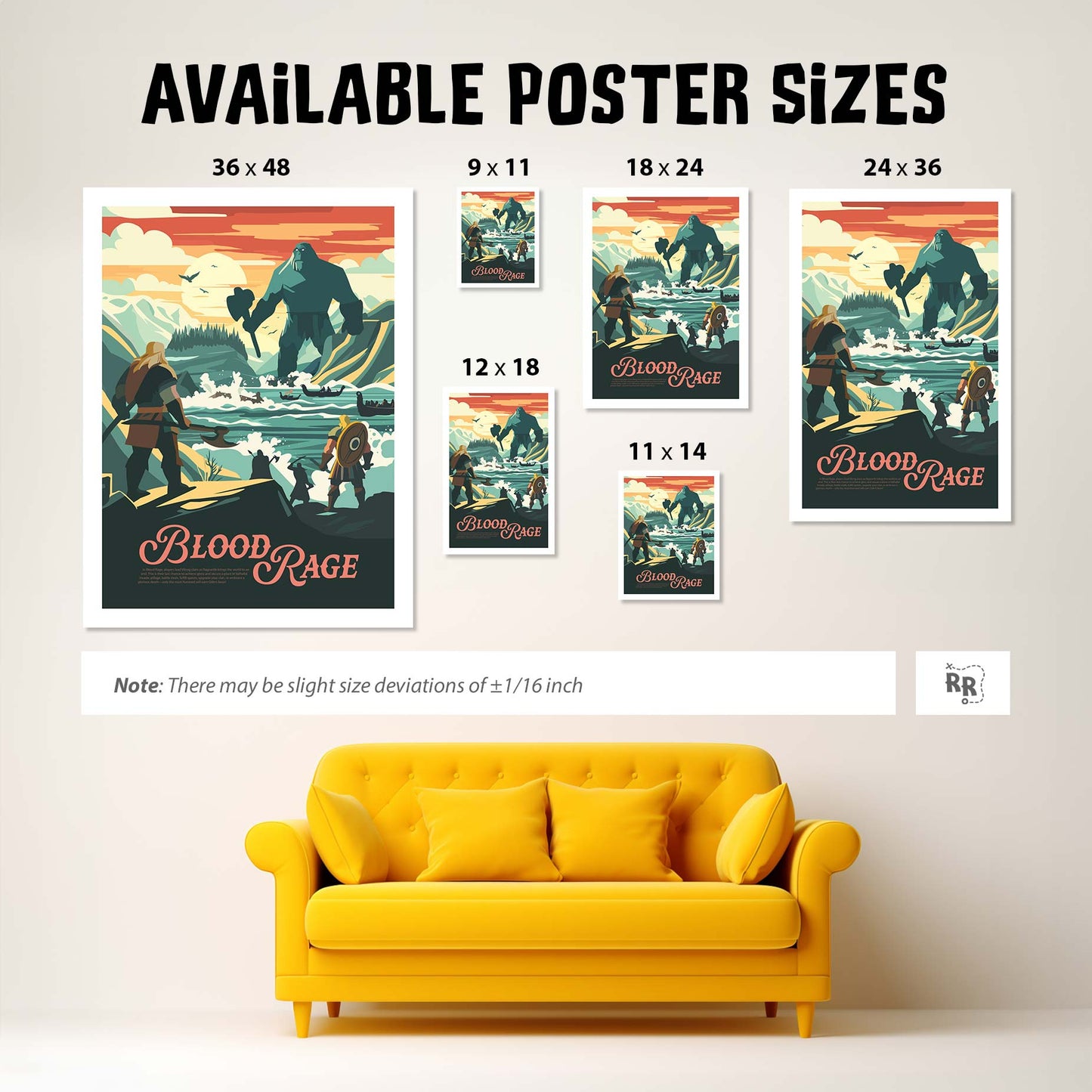 Blood Rage - Unofficial Inspired Matte Poster