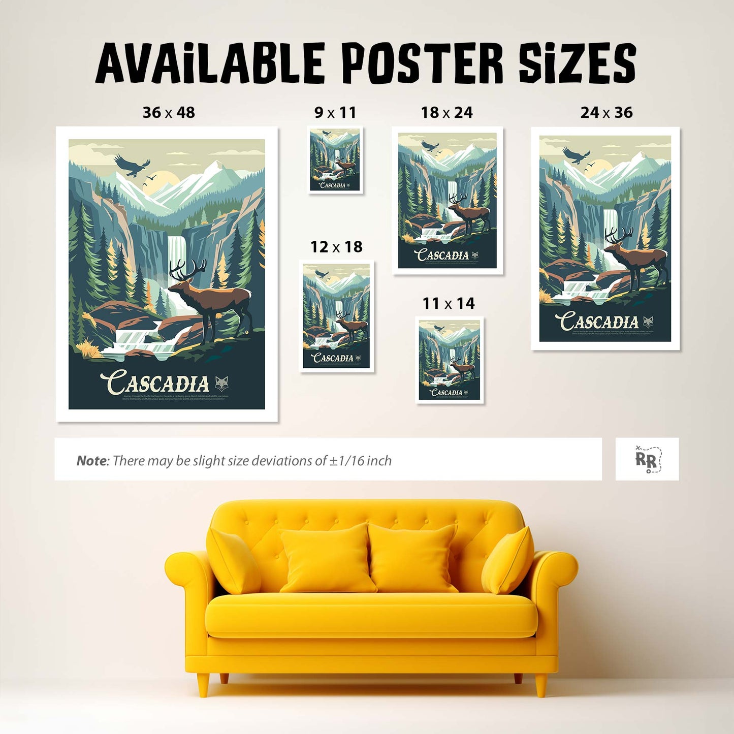 Cascadia - Unofficial Inspired Matte Poster