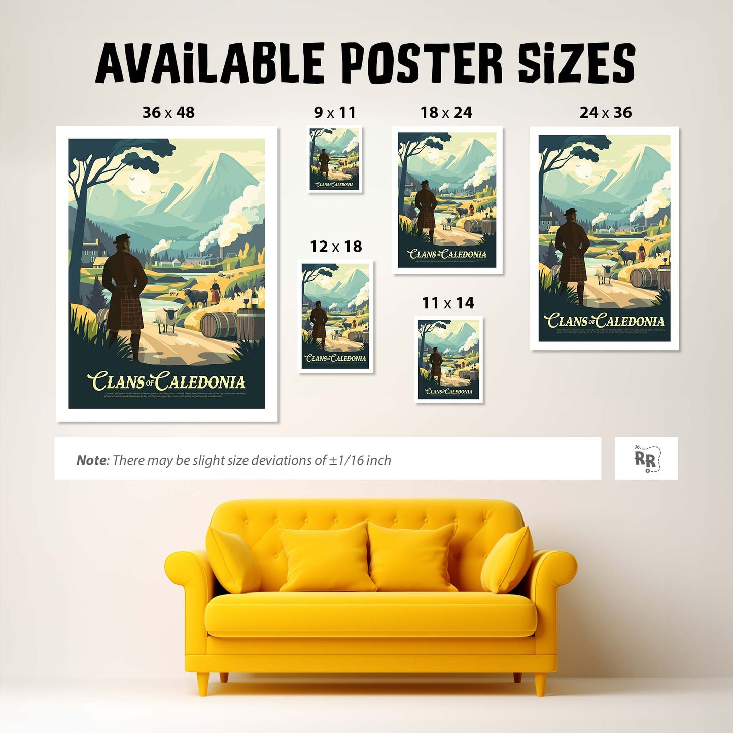 Clans of Caledonia - Unofficial Inspired Matte Poster