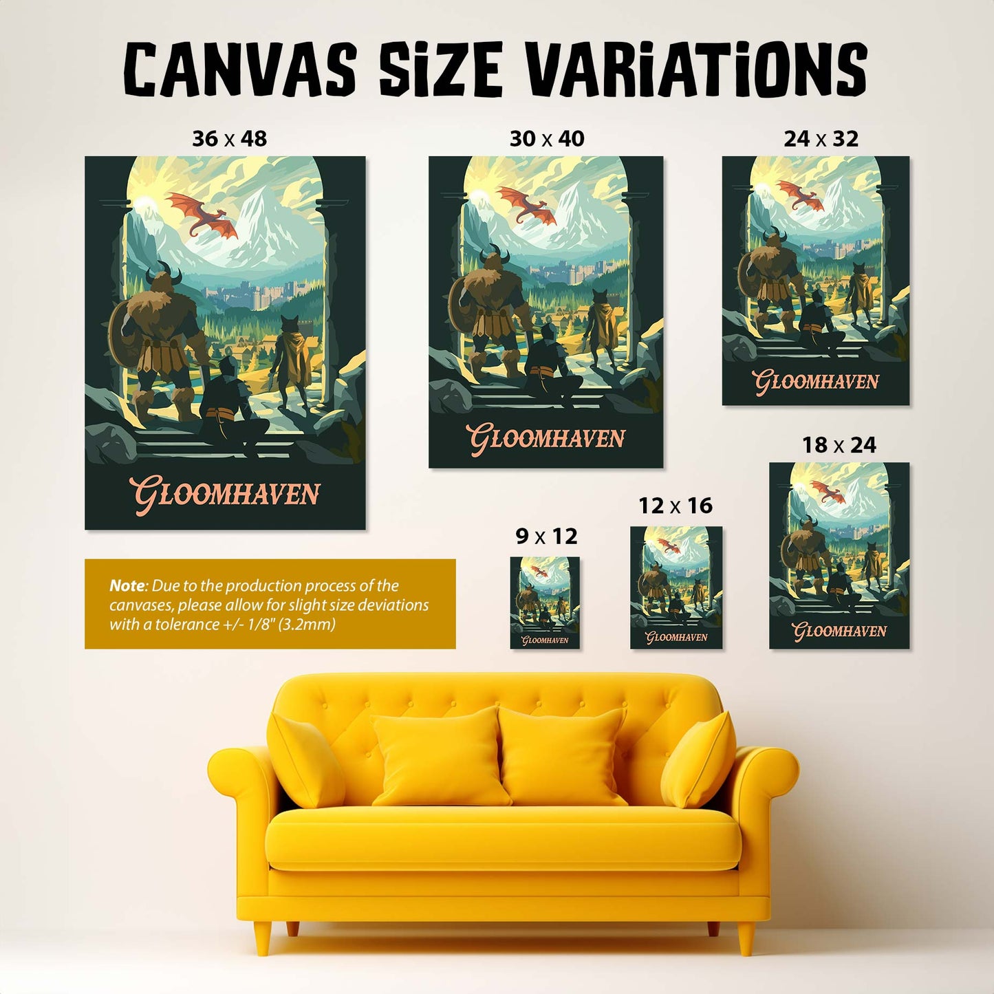 Gloomhaven - Unofficial Inspired Canvas Art