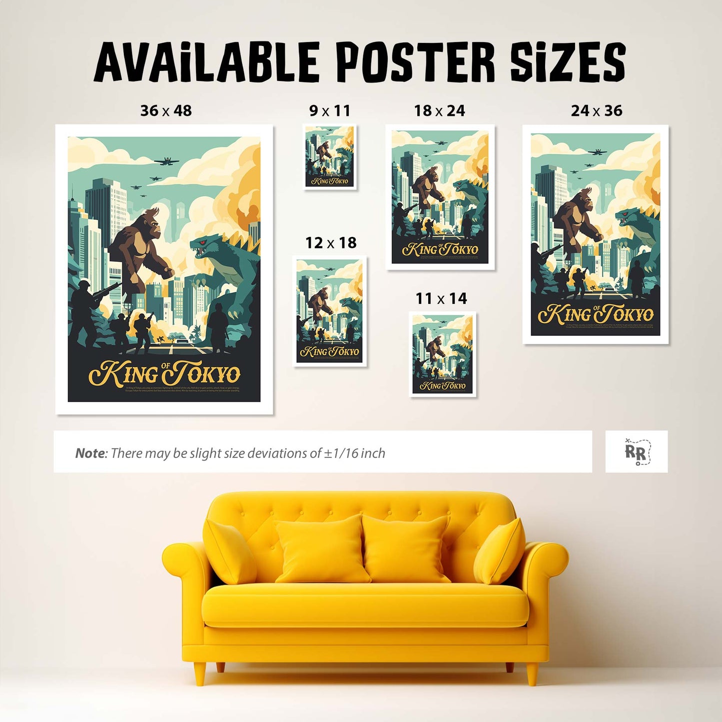 King of Tokyo - Unofficial Inspired Matte Poster