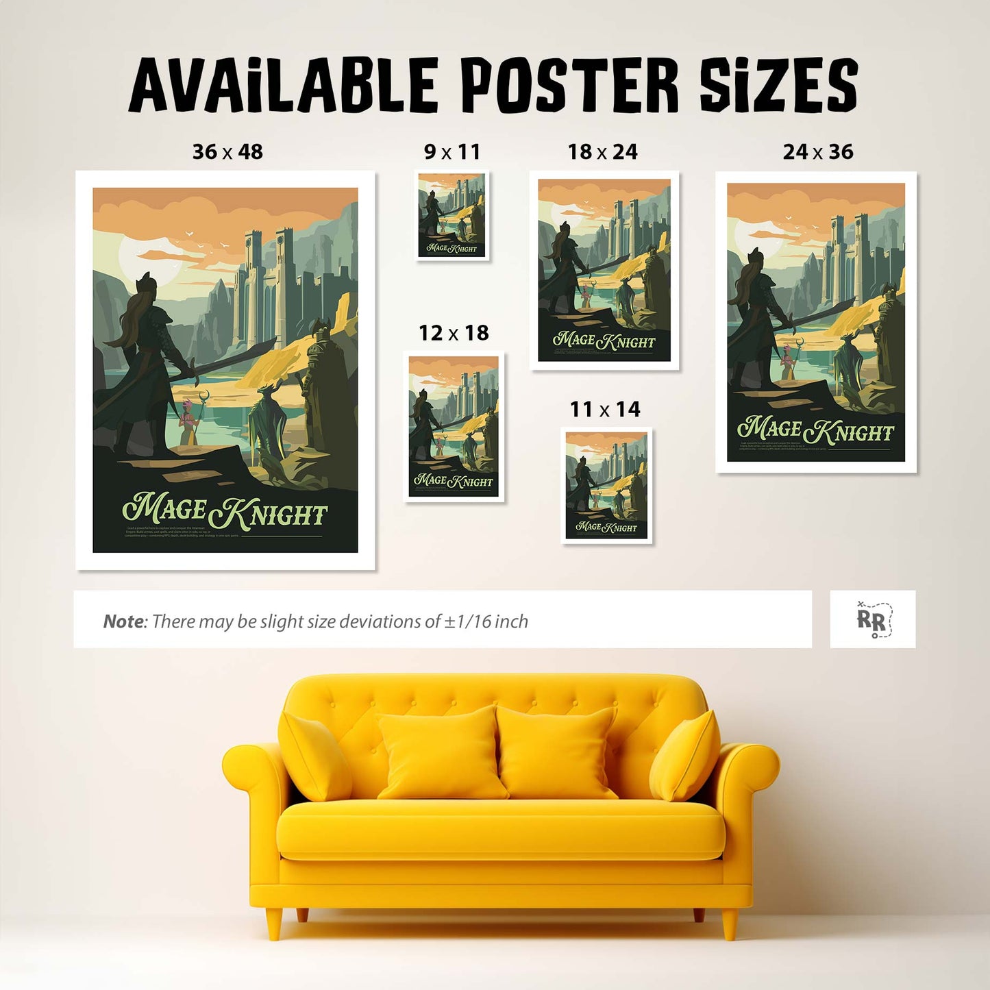 Mage Knight - Unofficial Inspired Matte Poster