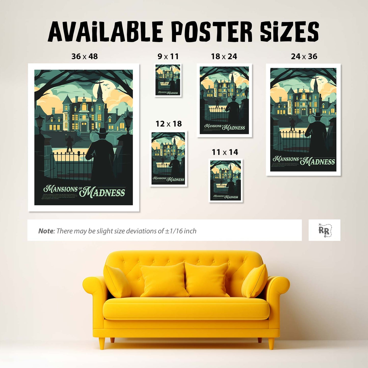 Mansions of Madness - Unofficial Inspired Matte Poster