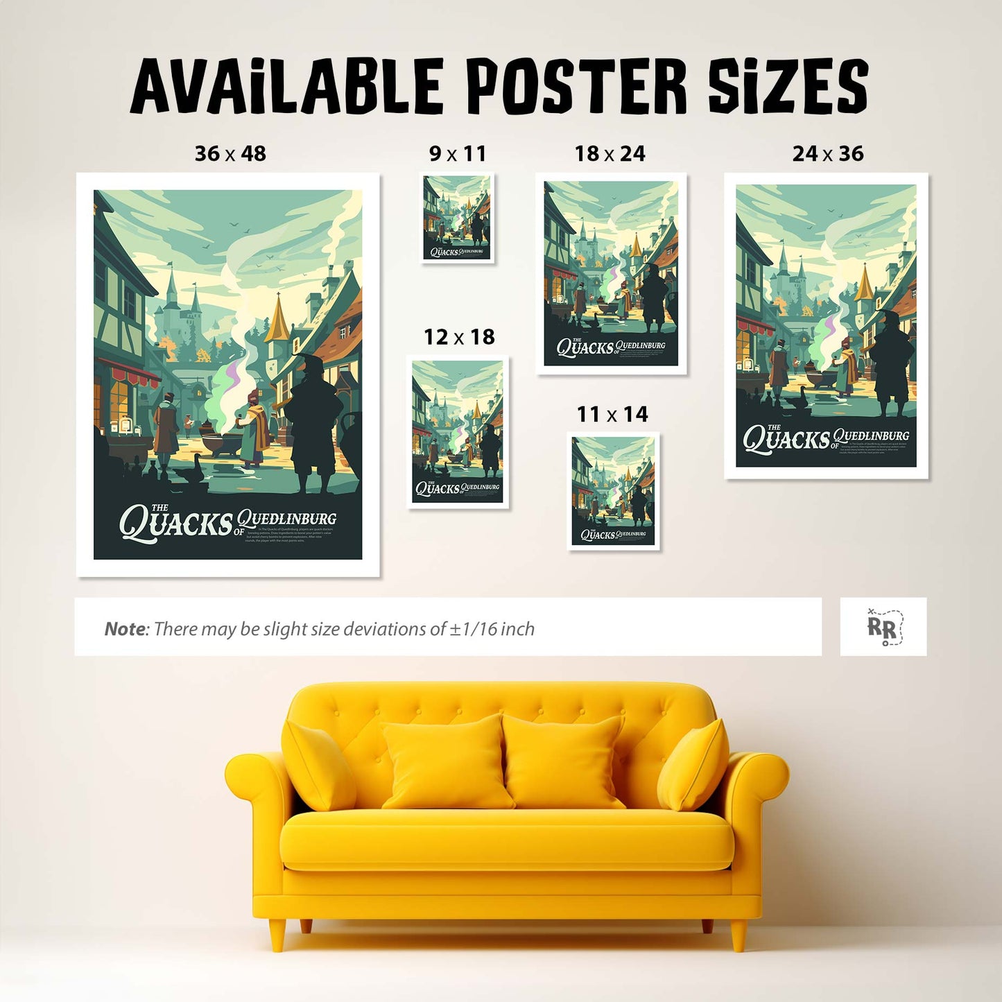 The Quacks of Quedlinburg - Unofficial Inspired Matte Poster