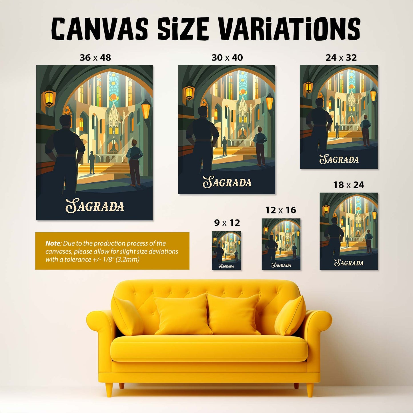 Sagrada - Inspired Canvas Art