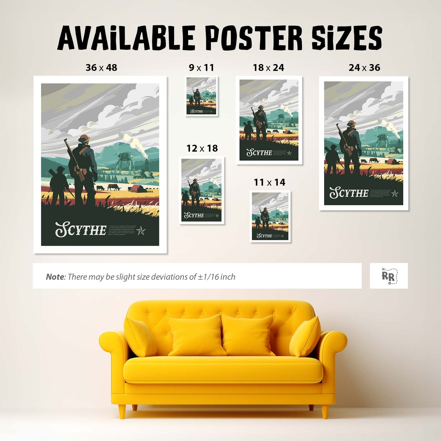 Scythe - Unofficial Inspired Matte Poster