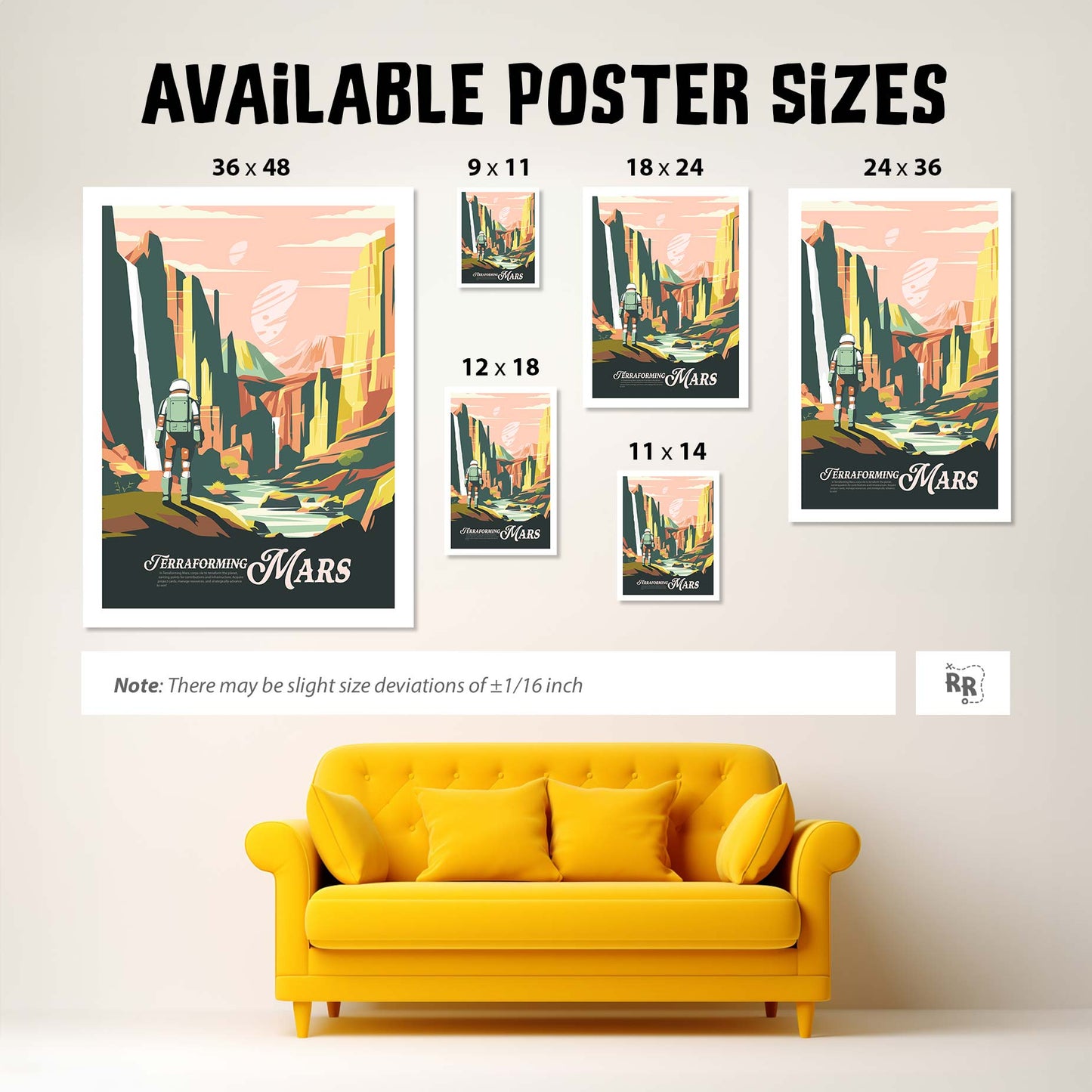 Terraforming Mars - Unofficial Inspired Matte Poster