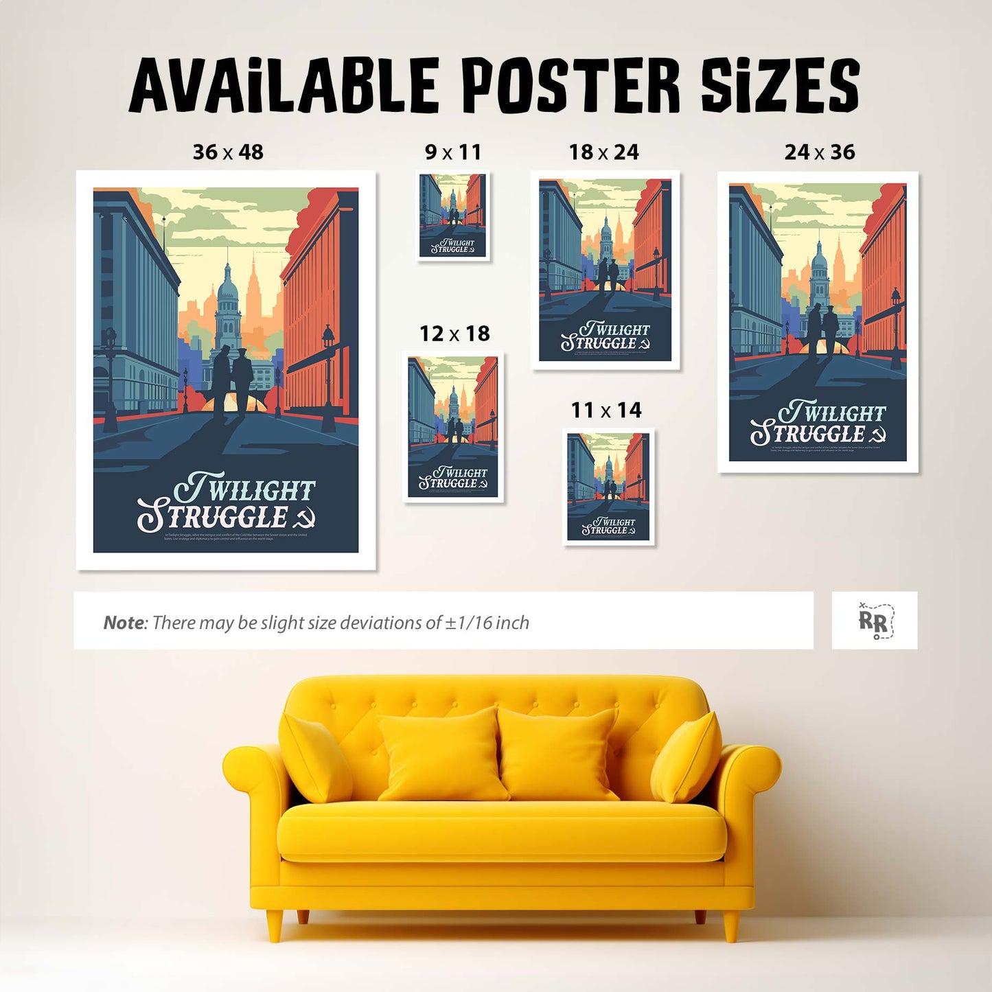 Twilight Struggle - Unofficial Inspired Matte Poster