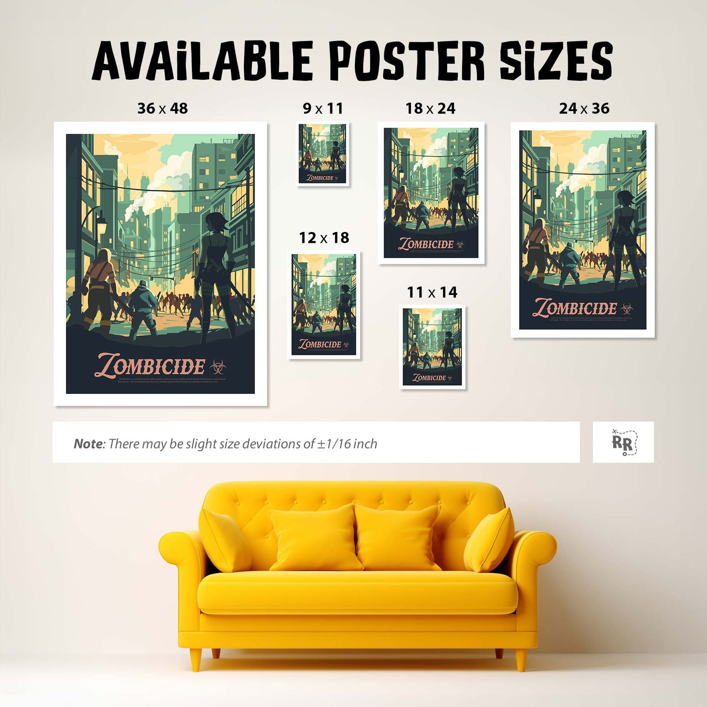 Zombicide - Unofficial Inspired Matte Poster