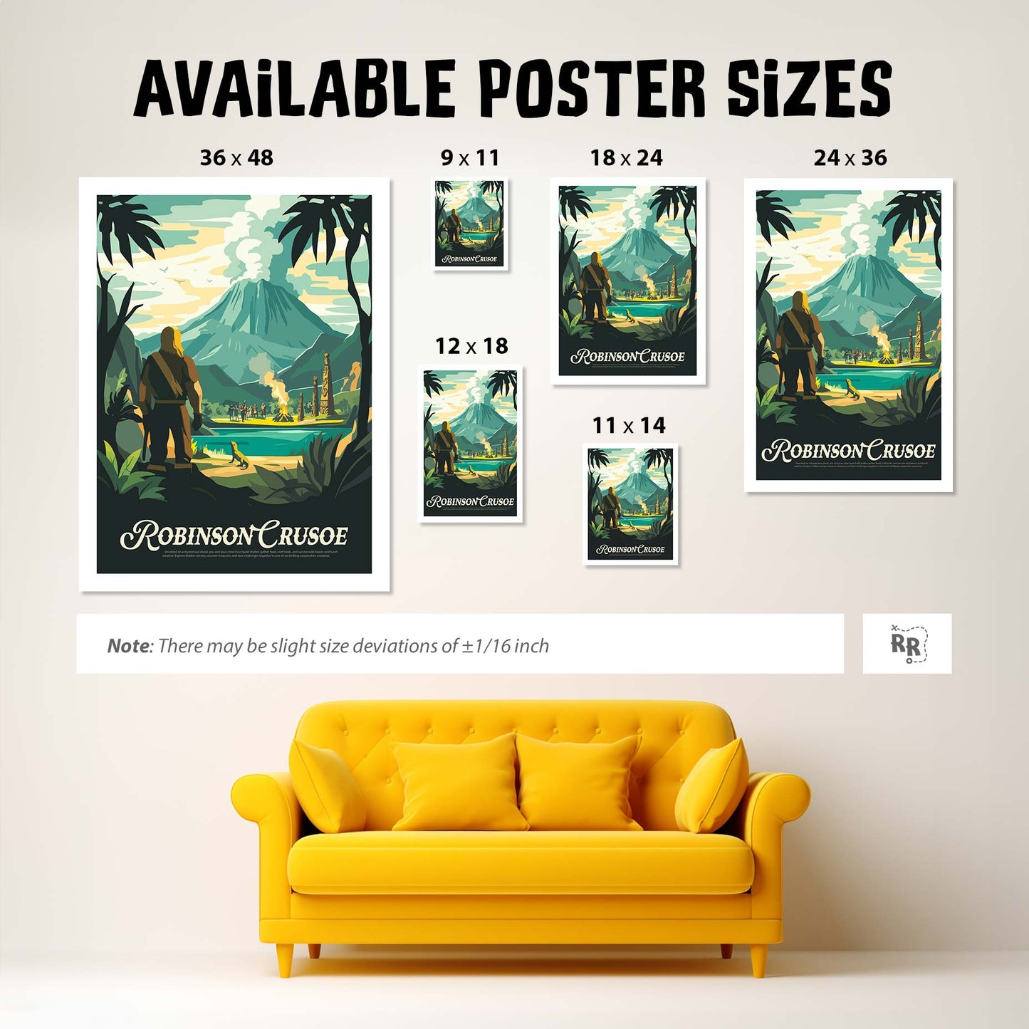 Robinson Crusoe - Unofficial Inspired Matte Poster