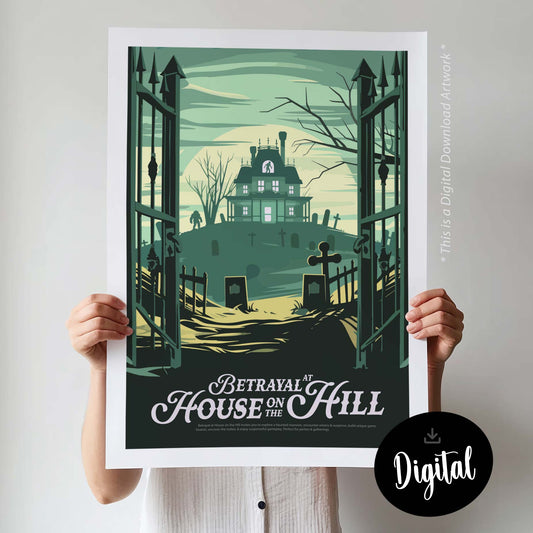 Betrayal at House on the Hill - Inspired Digital Art Download