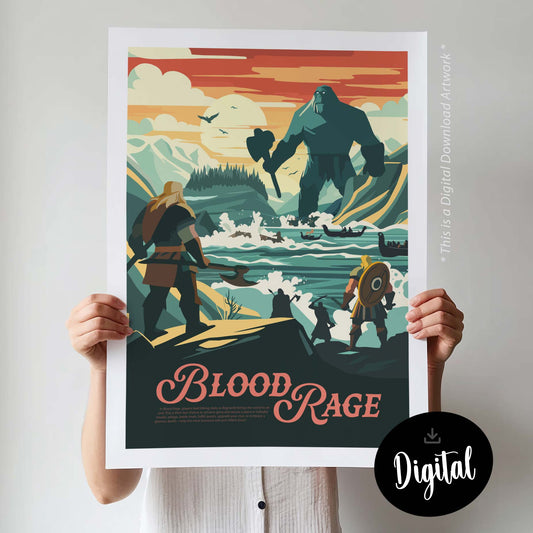 Blood Rage - Inspired Digital Art Download