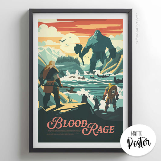 Blood Rage - Inspired Matte Poster