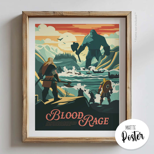 Blood Rage - Unofficial Inspired Matte Poster