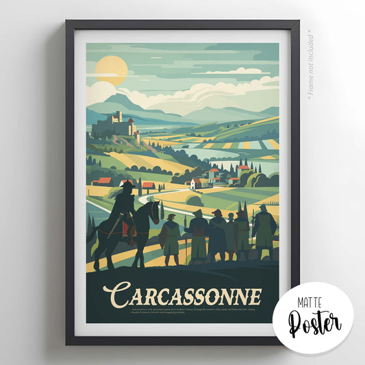 Carcassonne - Inspired Matte Poster
