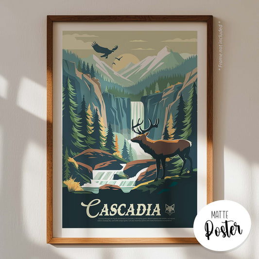 Cascadia - Unofficial Inspired Matte Poster