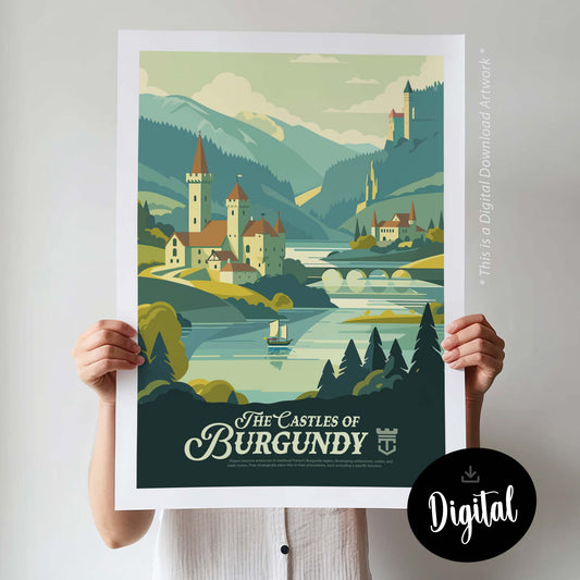 The Castles of Burgundy - Inspired Digital Art Download