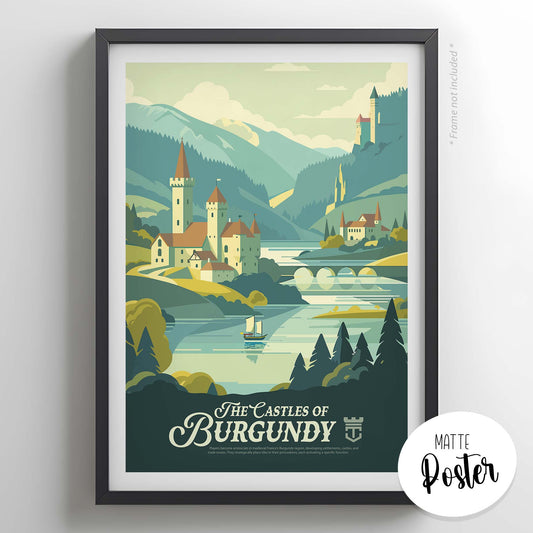 The Castles of Burgundy - Inspired Matte Poster