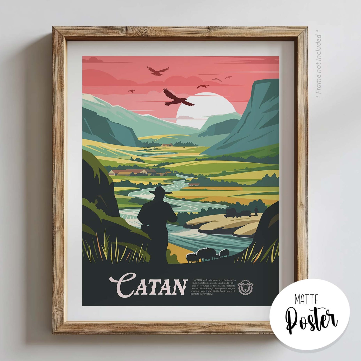 Catan - Unofficial Inspired Matte Poster
