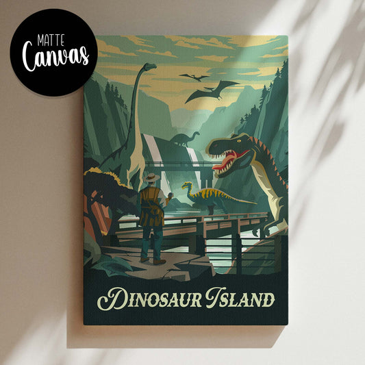 Dinosaur Island - Inspired Canvas Art