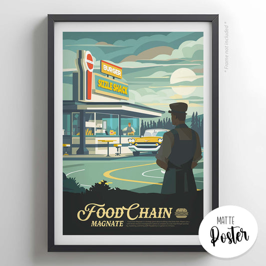 Food Chain Magnate - Inspired Matte Poster