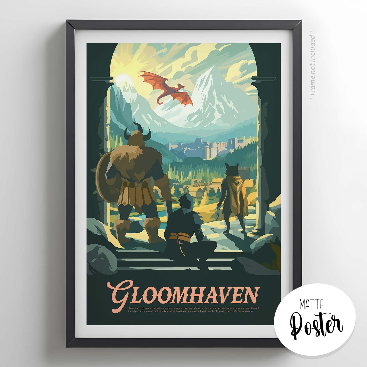 Gloomhaven - Unofficial Inspired Matte Poster