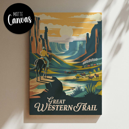 Great Western Trail - Inspired Canvas Art