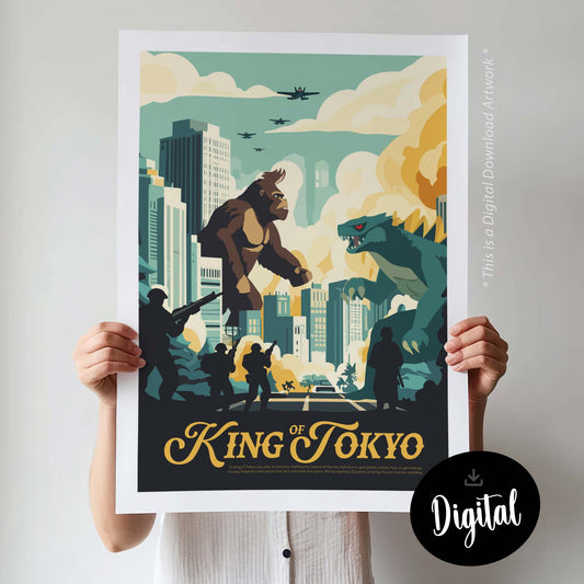 King of Tokyo - Inspired Digital Art Download