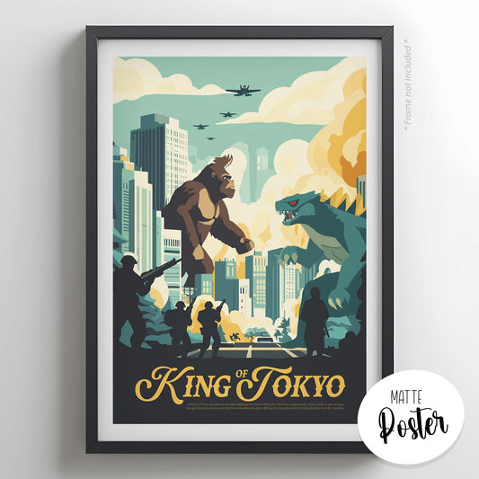 King of Tokyo - Inspired Matte Poster