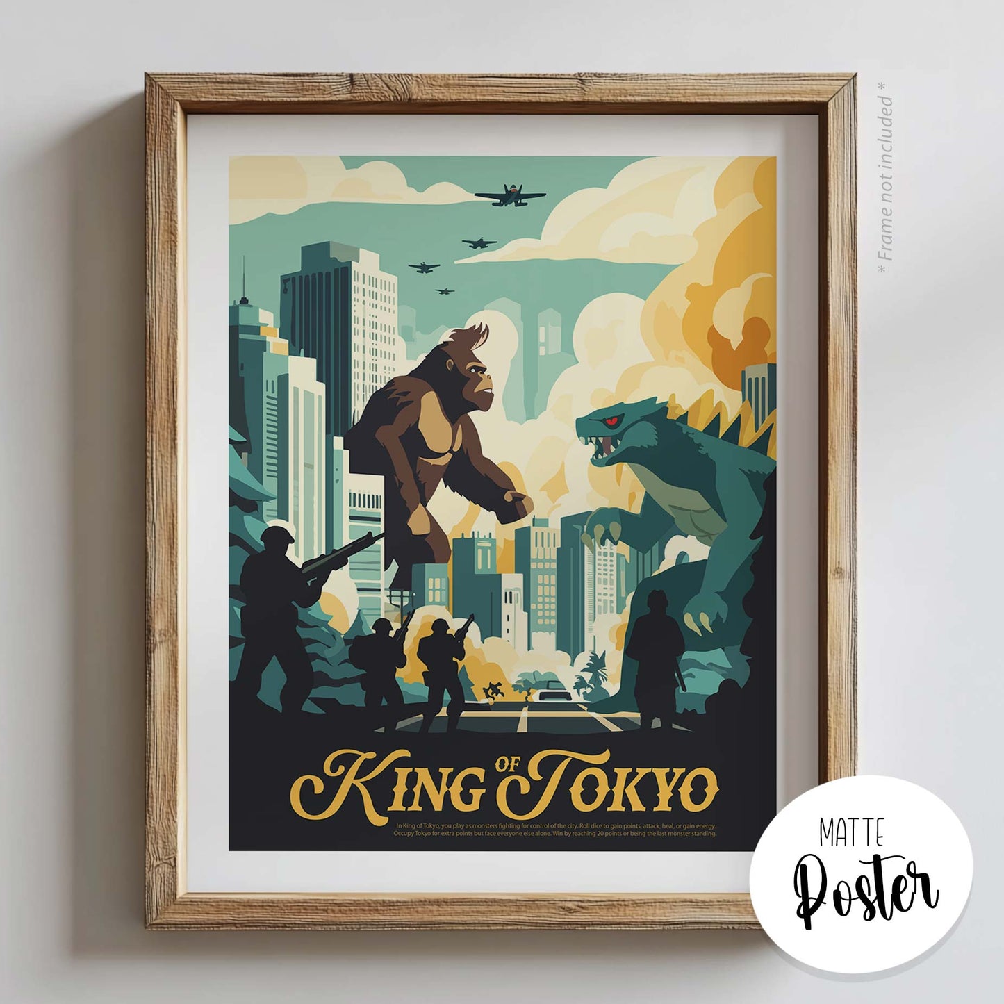 King of Tokyo - Unofficial Inspired Matte Poster