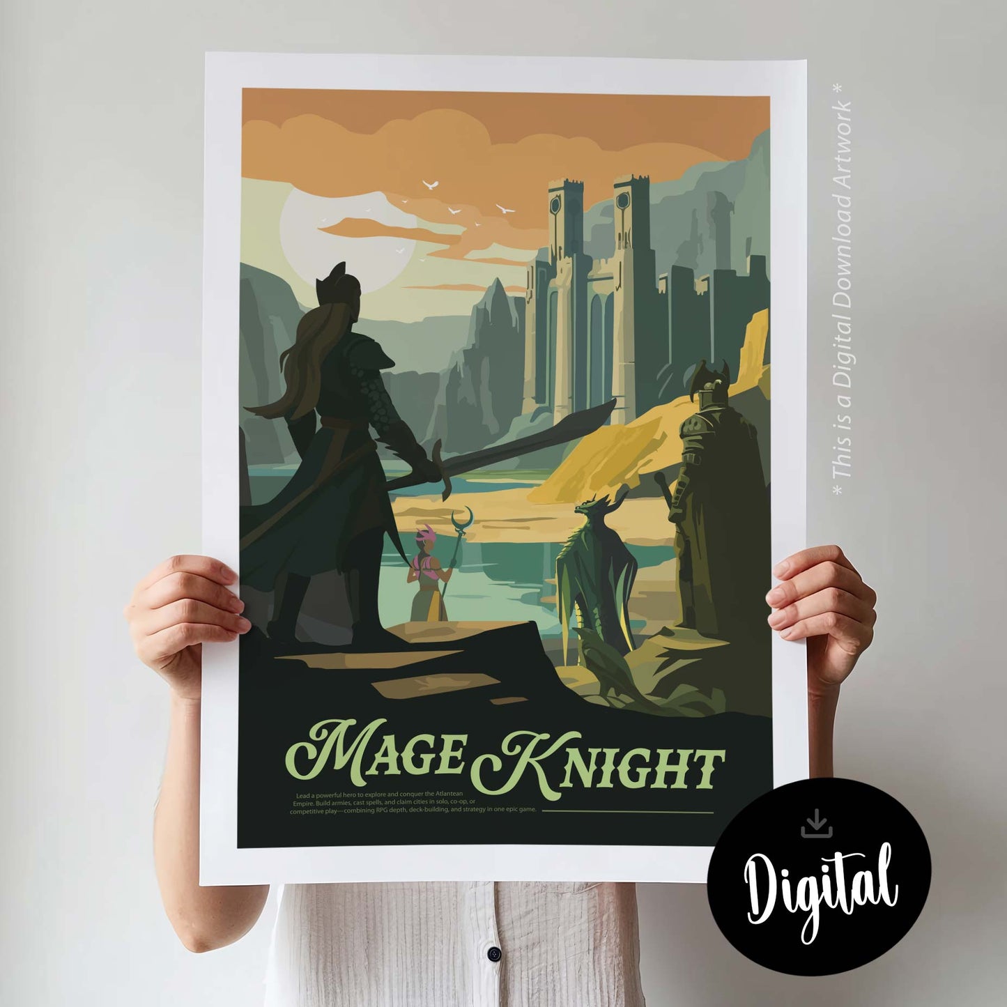 Mage Knight - Unofficial Inspired Digital Art Download