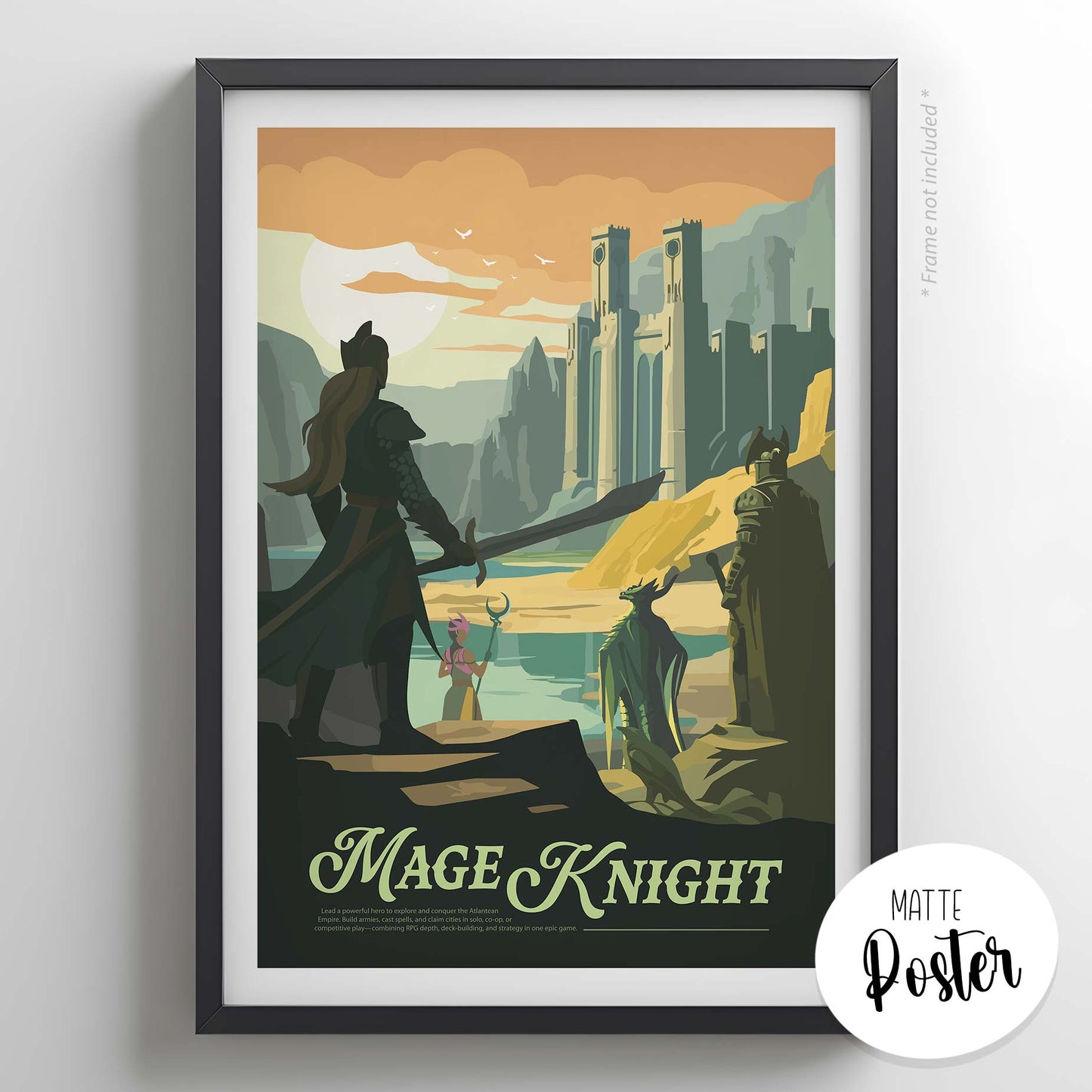 Mage Knight - Unofficial Inspired Matte Poster