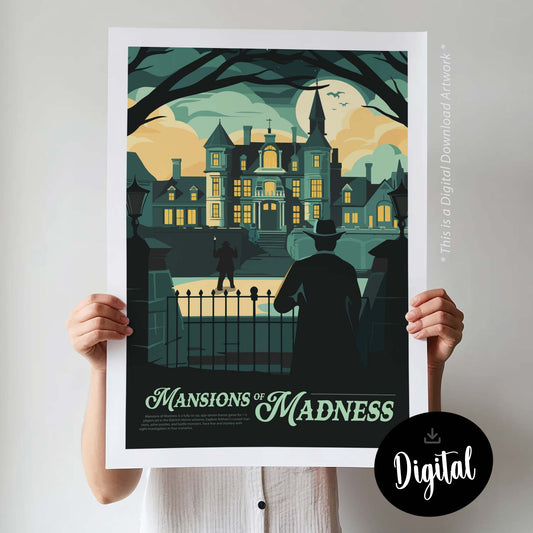 Mansions of Madness - Inspired Digital Art Download