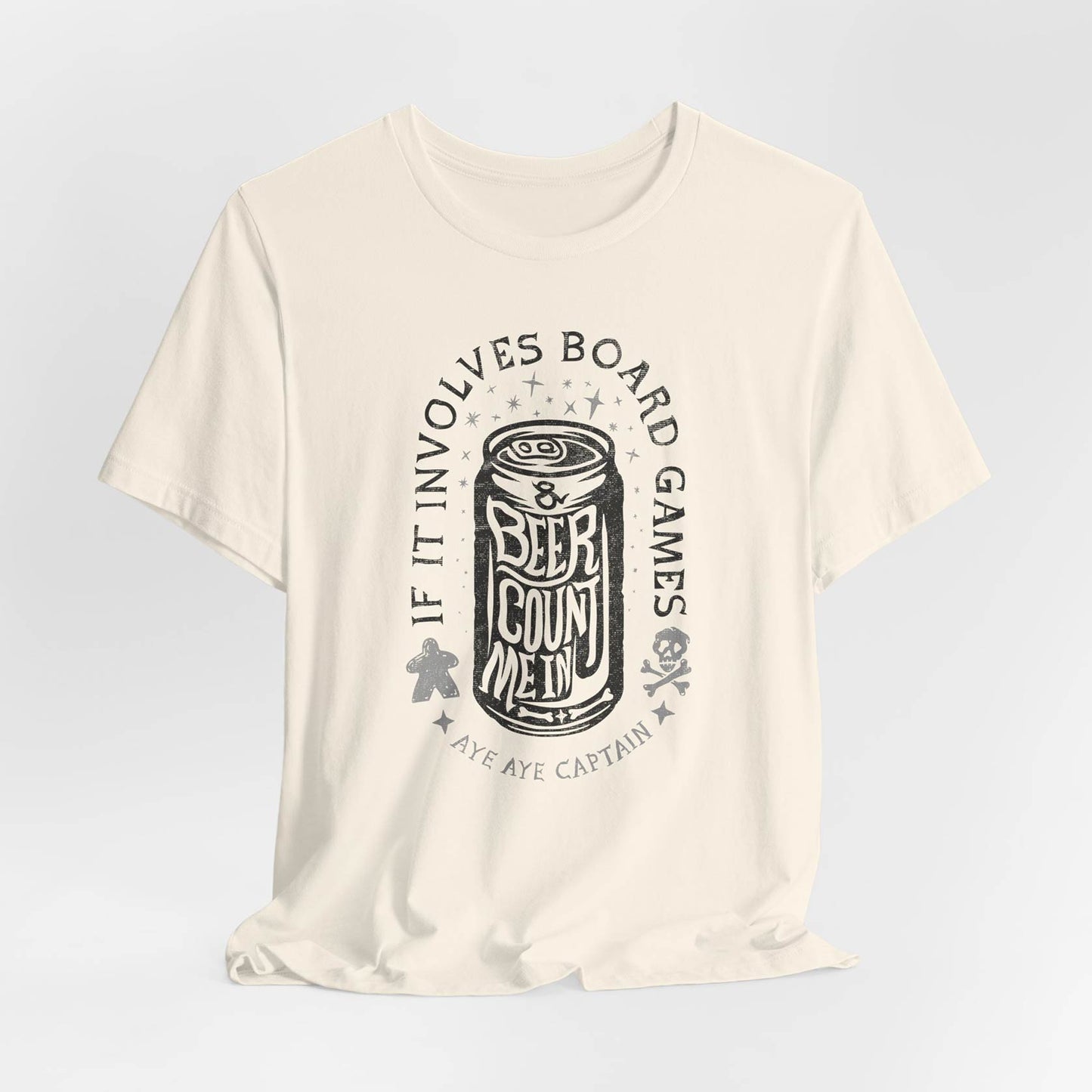 If It Involves Board Games and Beer Count Me In - Captain Unisex Tee