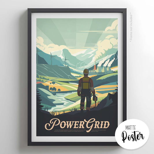 Power Grid - Inspired Matte Poster