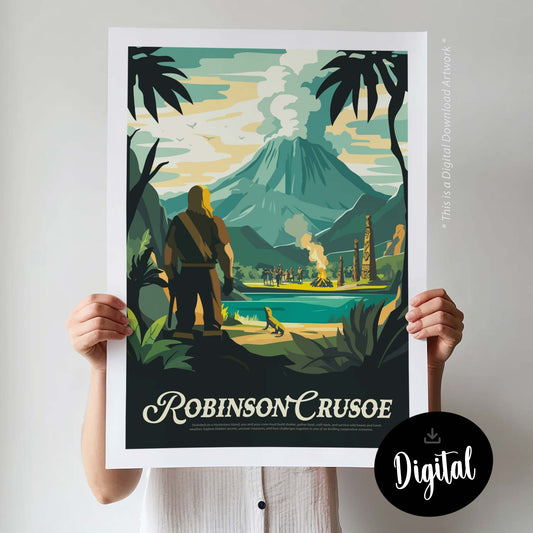 Robinson Crusoe - Unofficial Inspired Digital Art Download