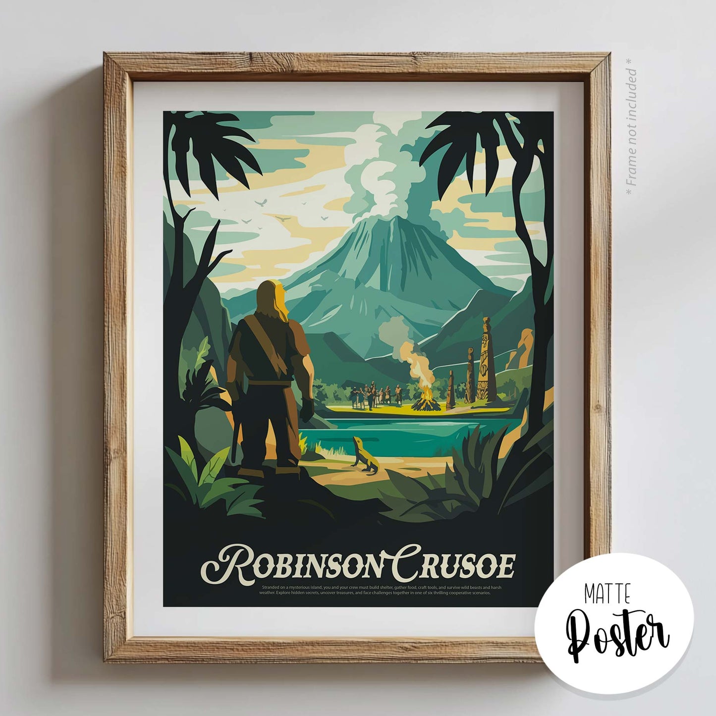 Robinson Crusoe - Unofficial Inspired Matte Poster