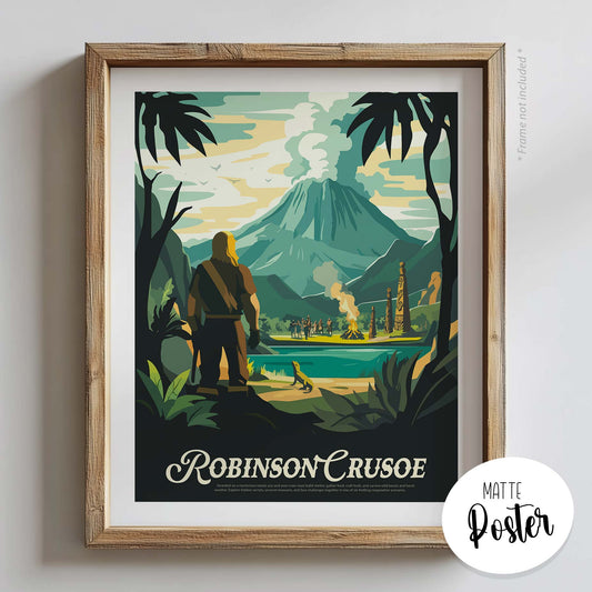 Robinson Crusoe - Unofficial Inspired Matte Poster