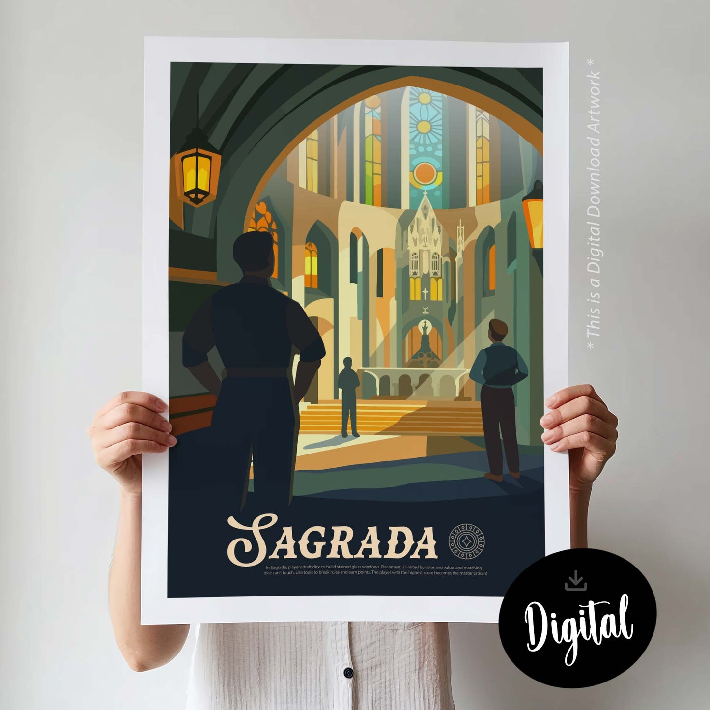 Sagrada - Inspired Digital Art Download
