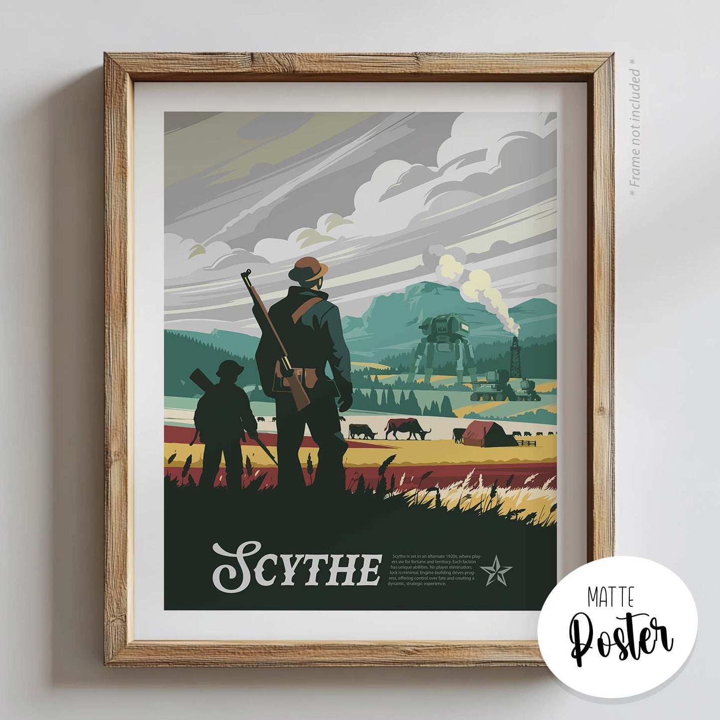 Scythe - Unofficial Inspired Matte Poster