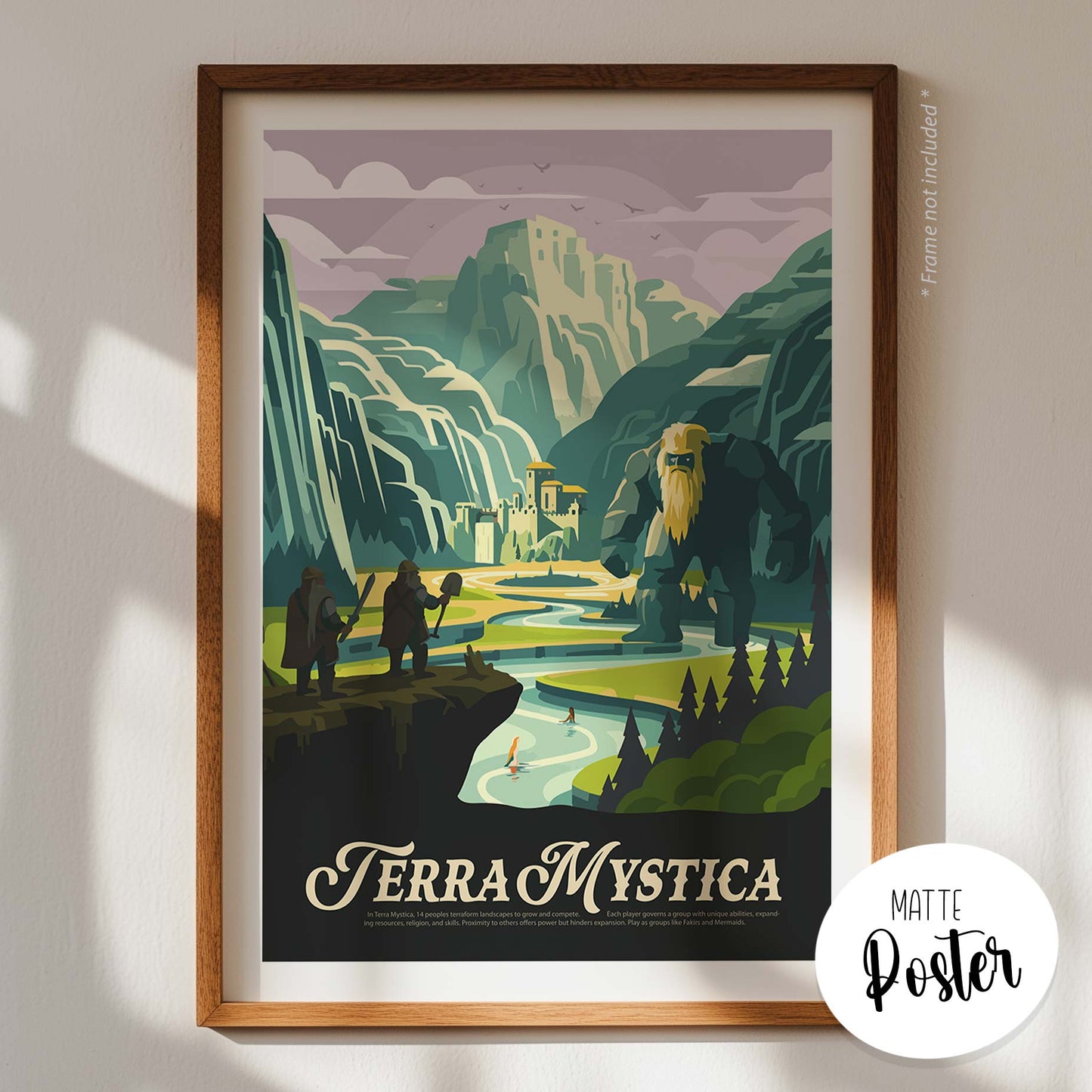 Terra Mystica - Unofficial Inspired Matte Poster
