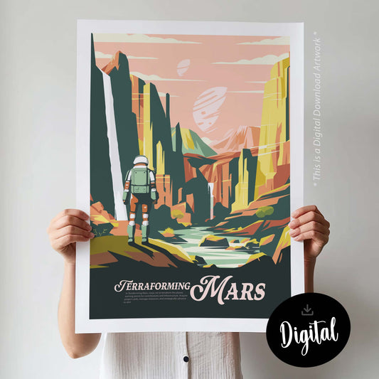 Terraforming Mars - Inspired Digital Art Download