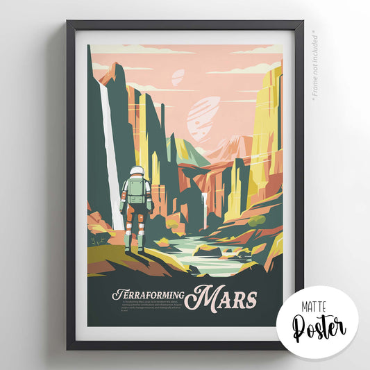 Terraforming Mars - Inspired Matte Poster