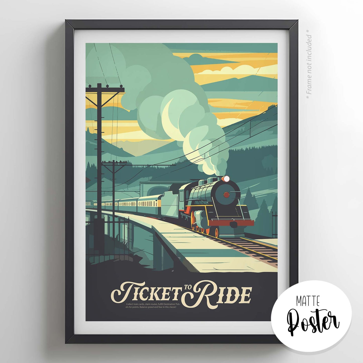 Ticket to Ride - Inspired Matte Poster