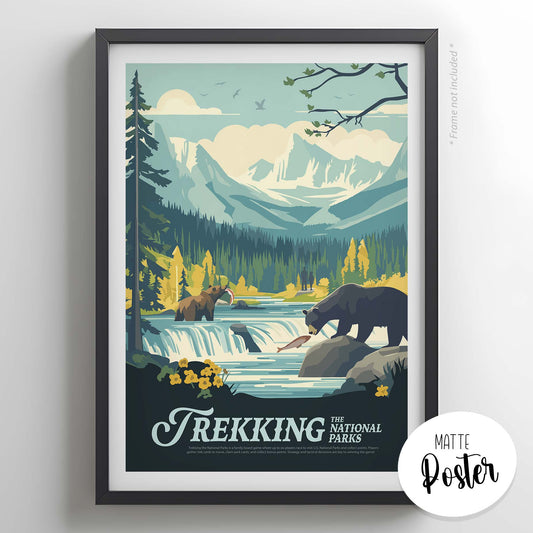 Trekking The National Parks - Inspired Matte Poster