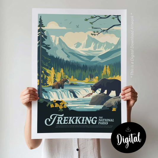 Trekking The National Parks - Inspired Digital Art Download