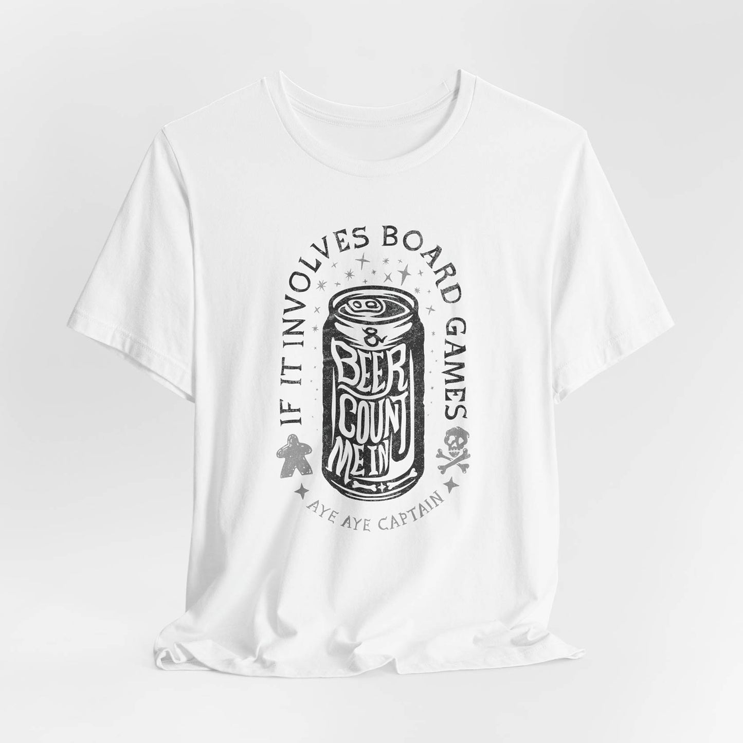 If It Involves Board Games and Beer Count Me In - Captain Unisex Tee