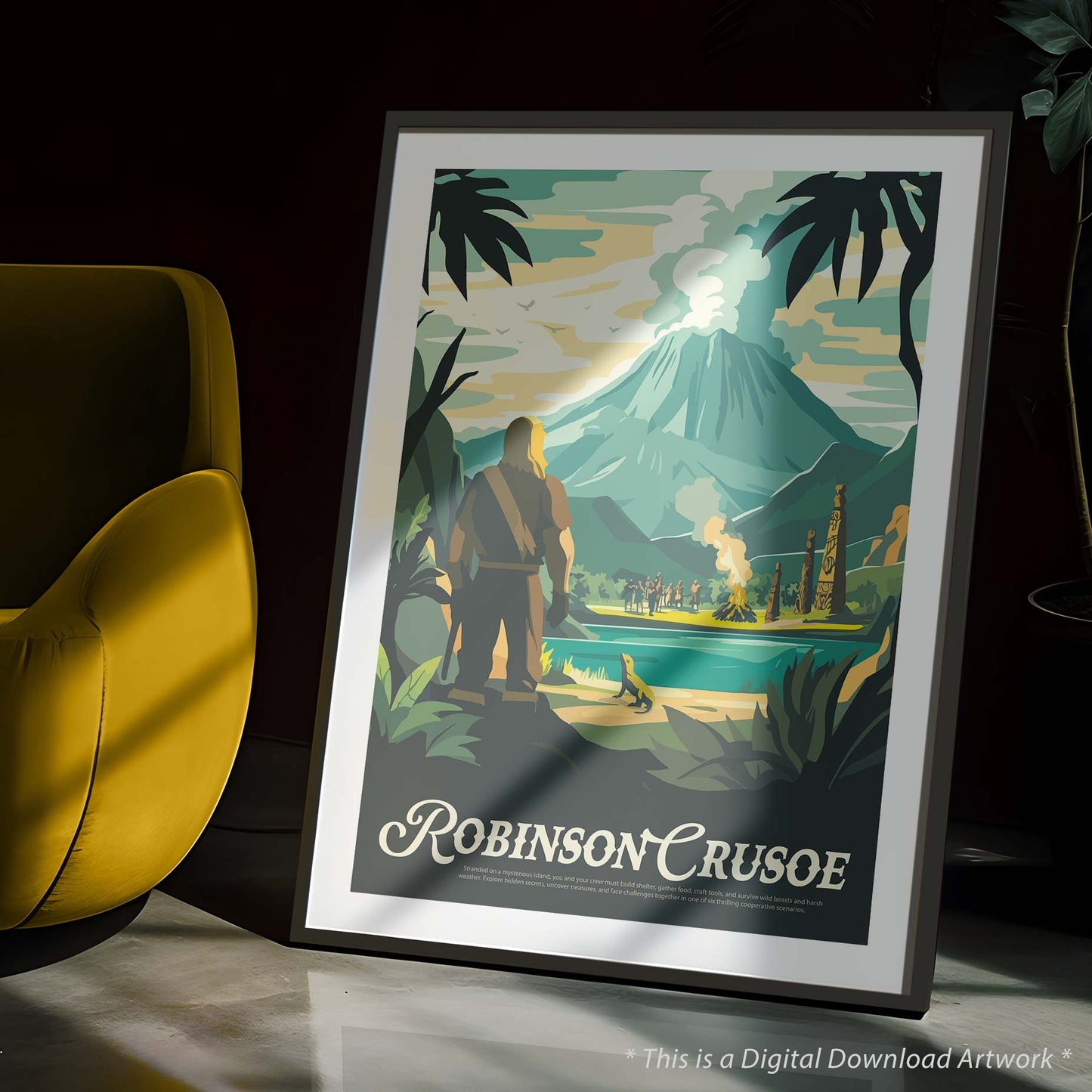 Robinson Crusoe - Unofficial Inspired Digital Art Download