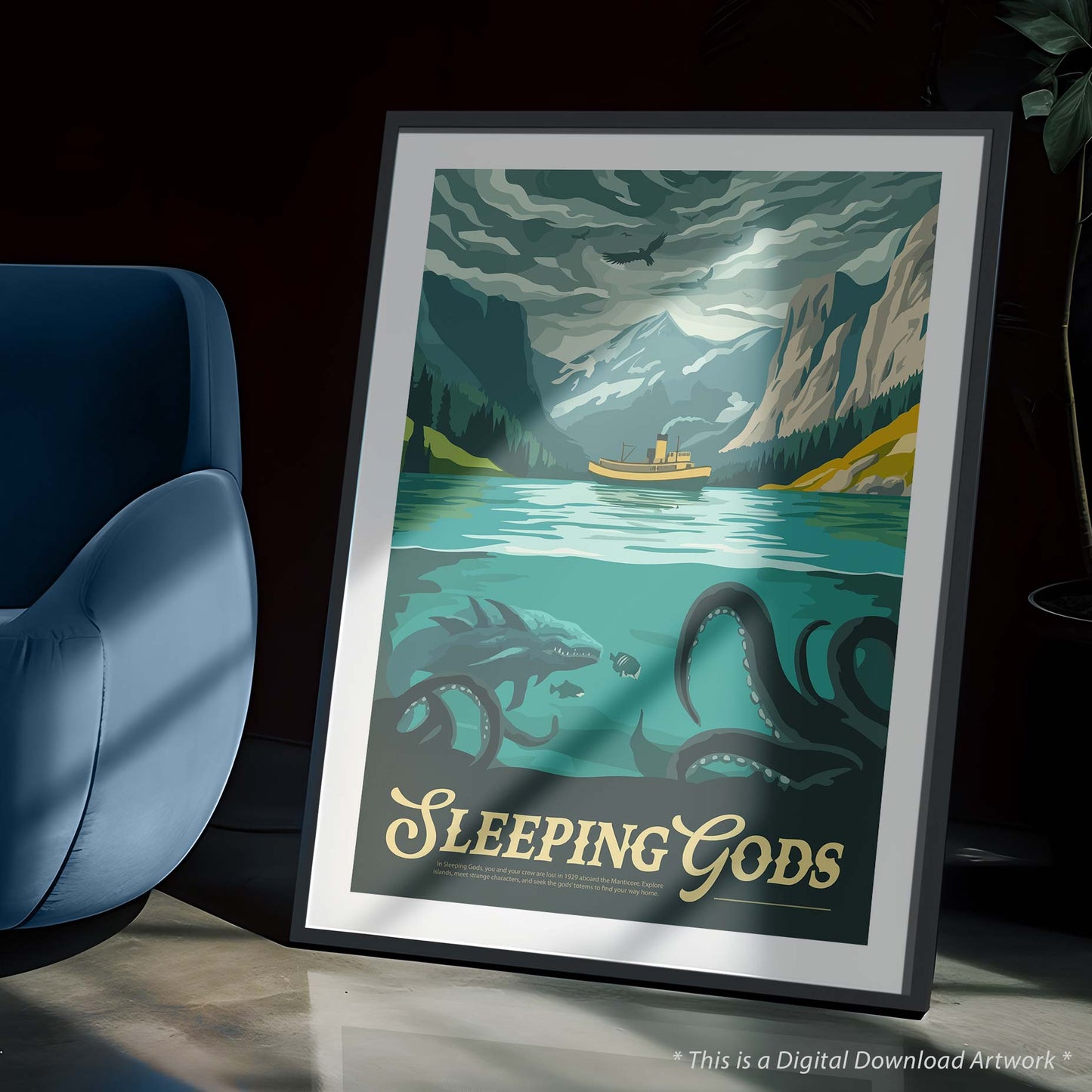 Sleeping Gods - Unofficial Inspired Digital Art Download